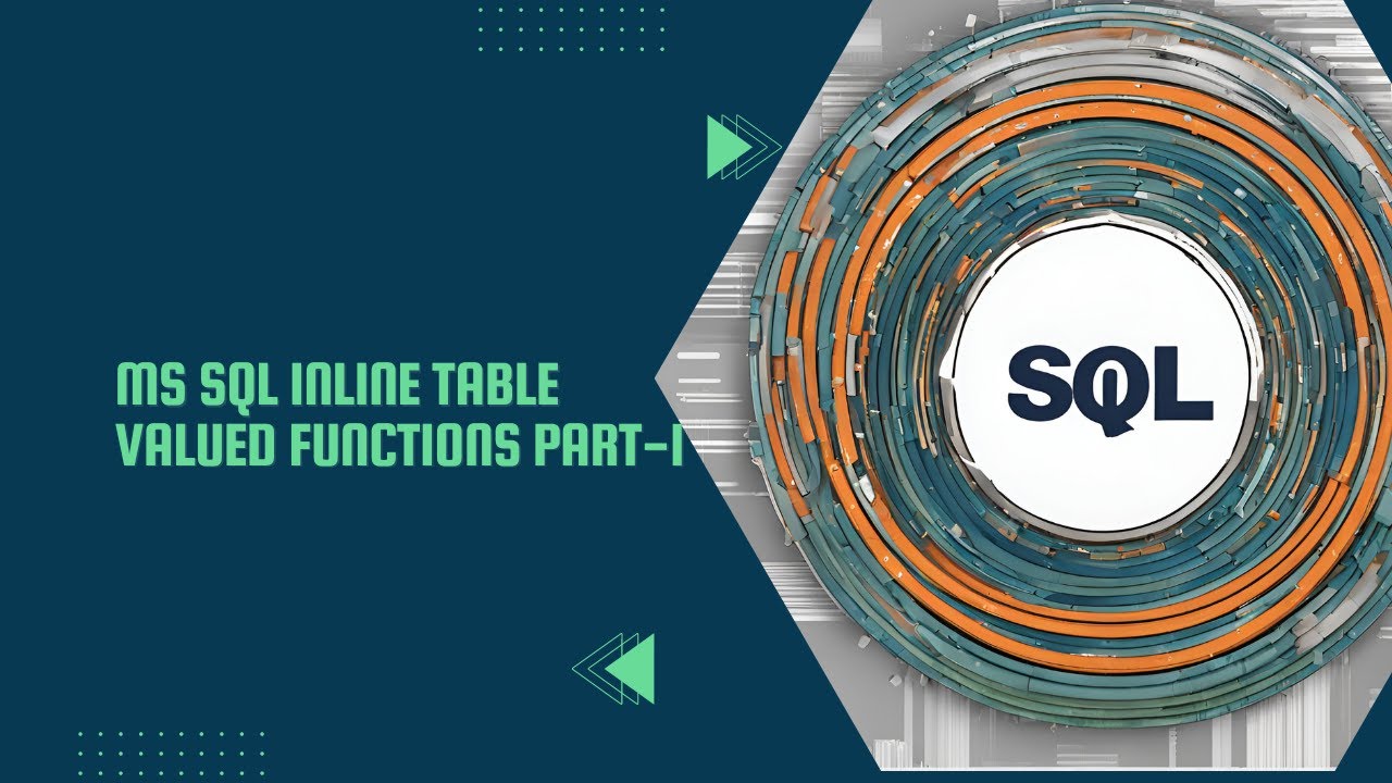 Inline Table-Valued Functions (TVFs) in MS-SQL Server Part-1