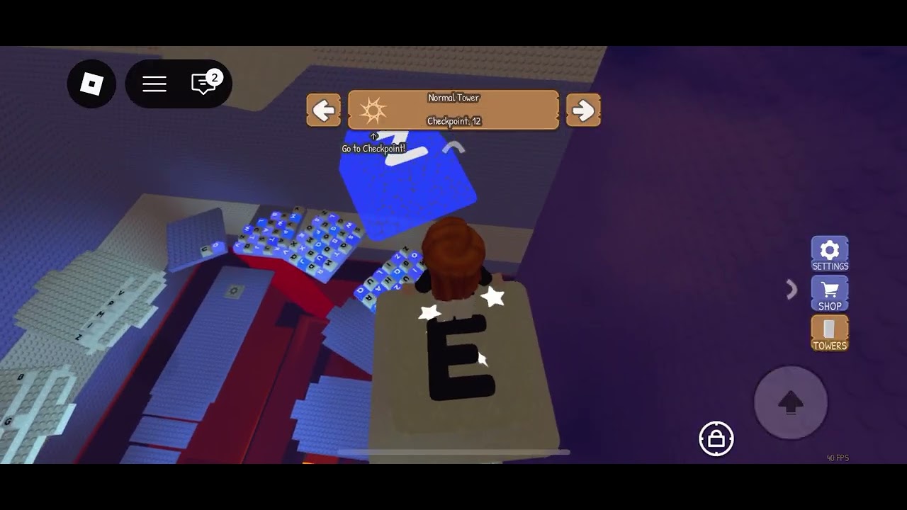 Play keyboard ASMR tower with me Part 1 roblox)