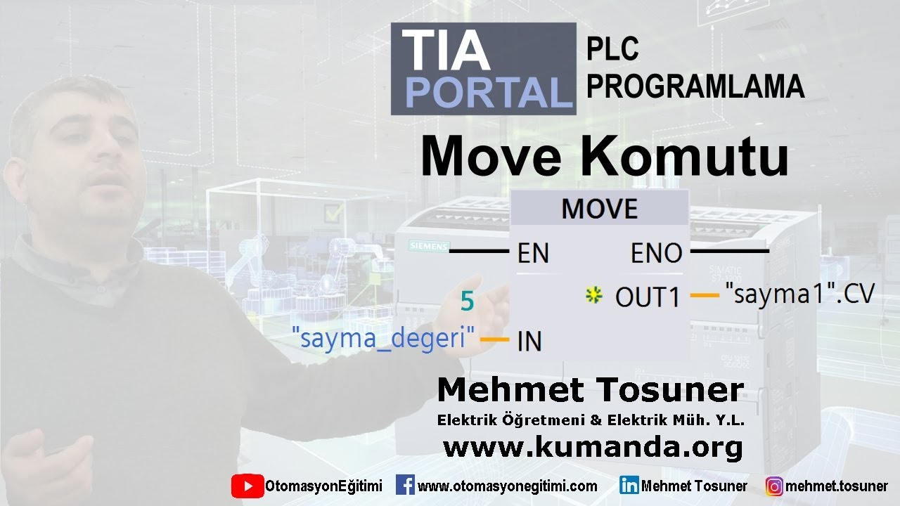 TiaPortal Move Komutu #elektrik #otomasyon #plc #tiaportal #s71200 #s71500