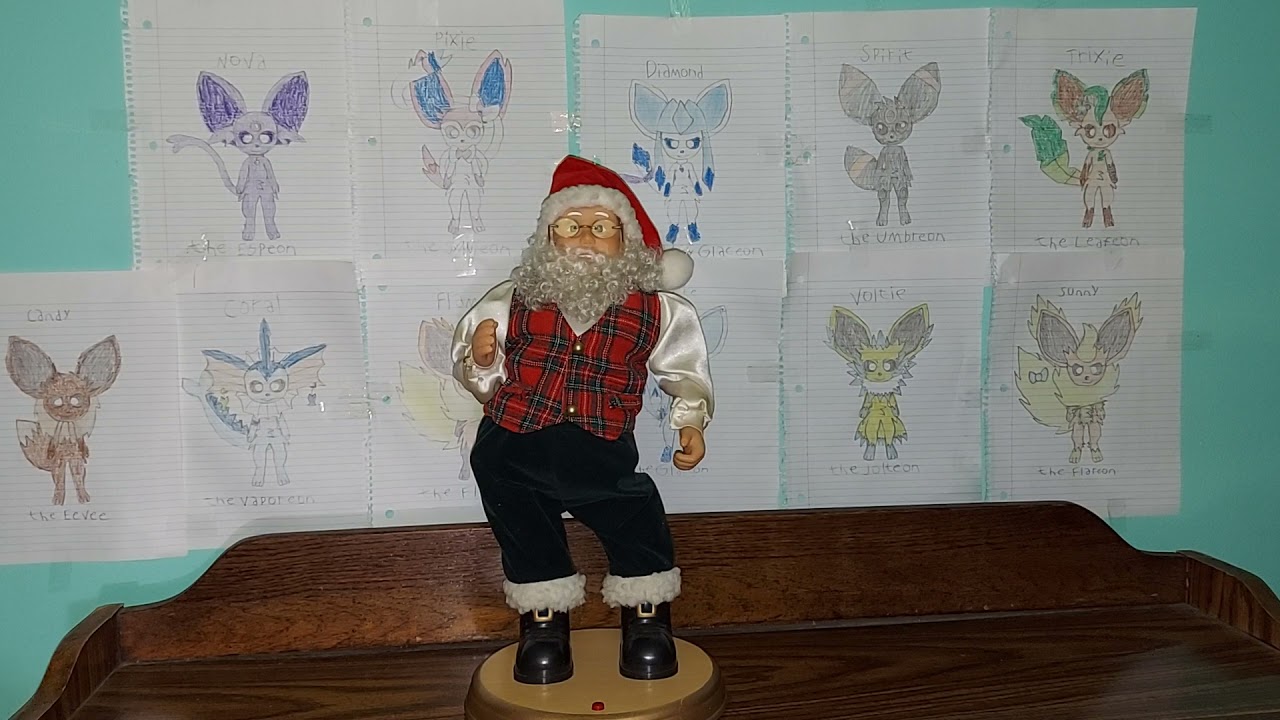 Gemmy animated 1999 and 2000 Hip Swinging Santa Claus (Plaid Vest Here Comes Santa Claus Version)