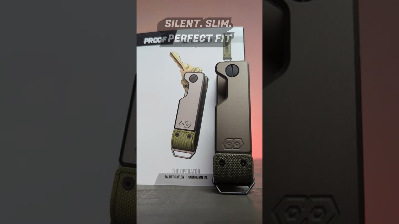 STOP THE JINGLE SAVE YOUR COAT: PROOF Key Holder Machined Aluminum and Silent Fit 