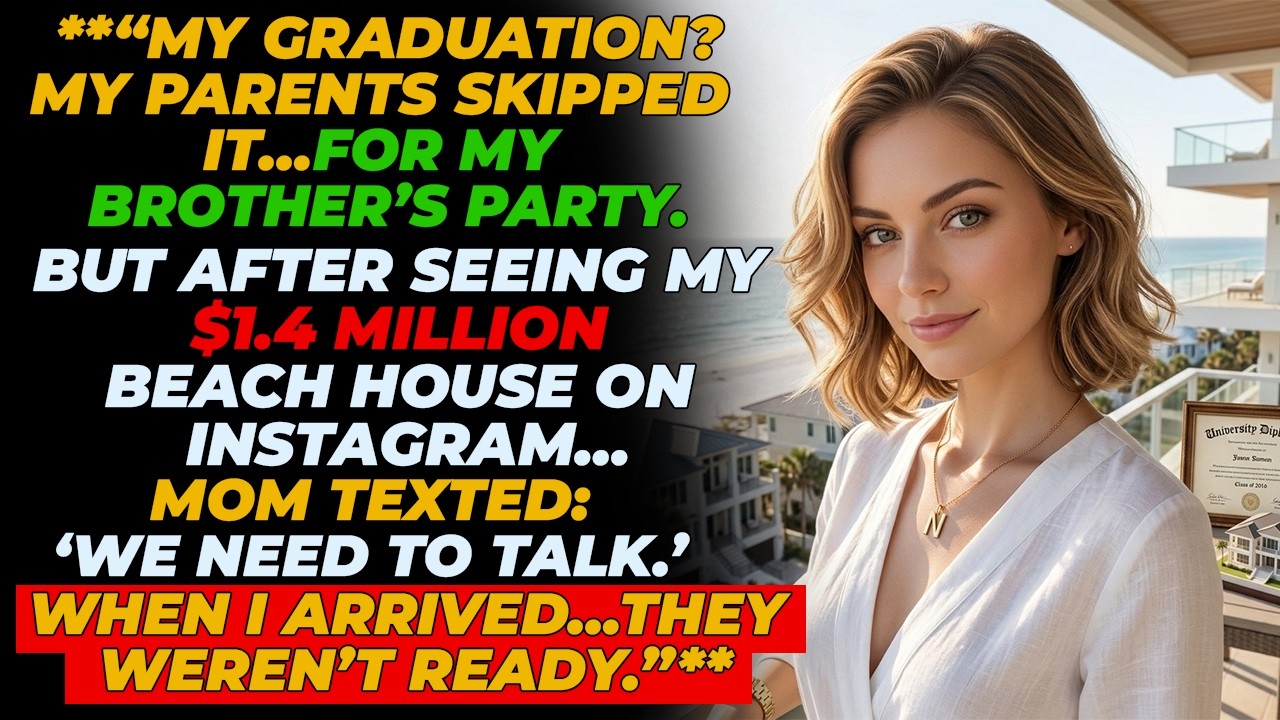 My Parents Skipped My Graduation. 8 Years Later I Had A $1.4M Beach House And They Regretted It