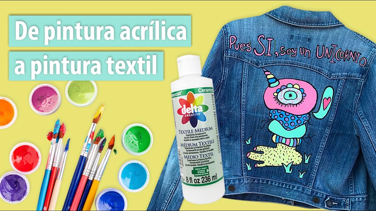 ¿Cómo transformar la pintura acrílica a pintura textil?