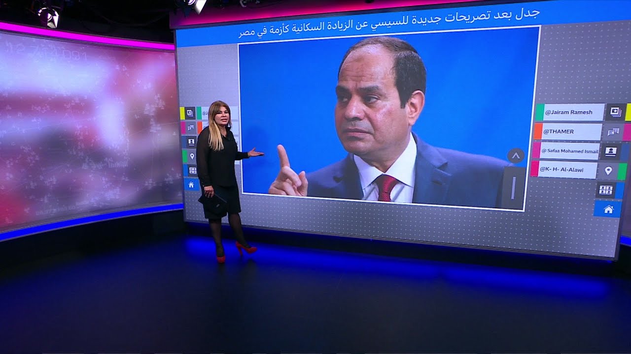السيسي : الزيادة السكانية أخطر أزمات مصر