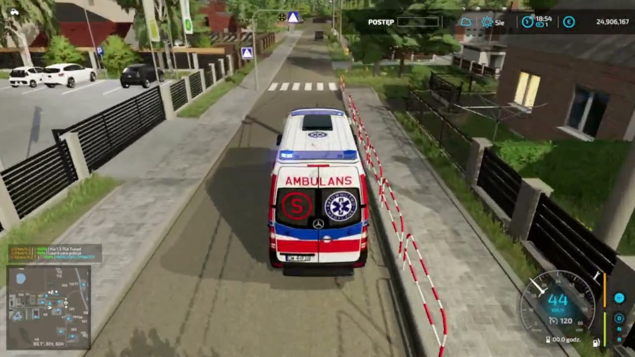 112 dla Farminga 22 wypadek samochodowy LPR w akcji... new ver 2.0