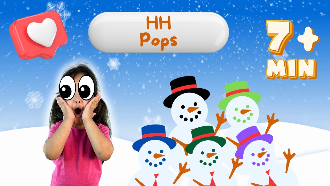 Five Little Snowmen + MORE Kids Songs  HeeHee