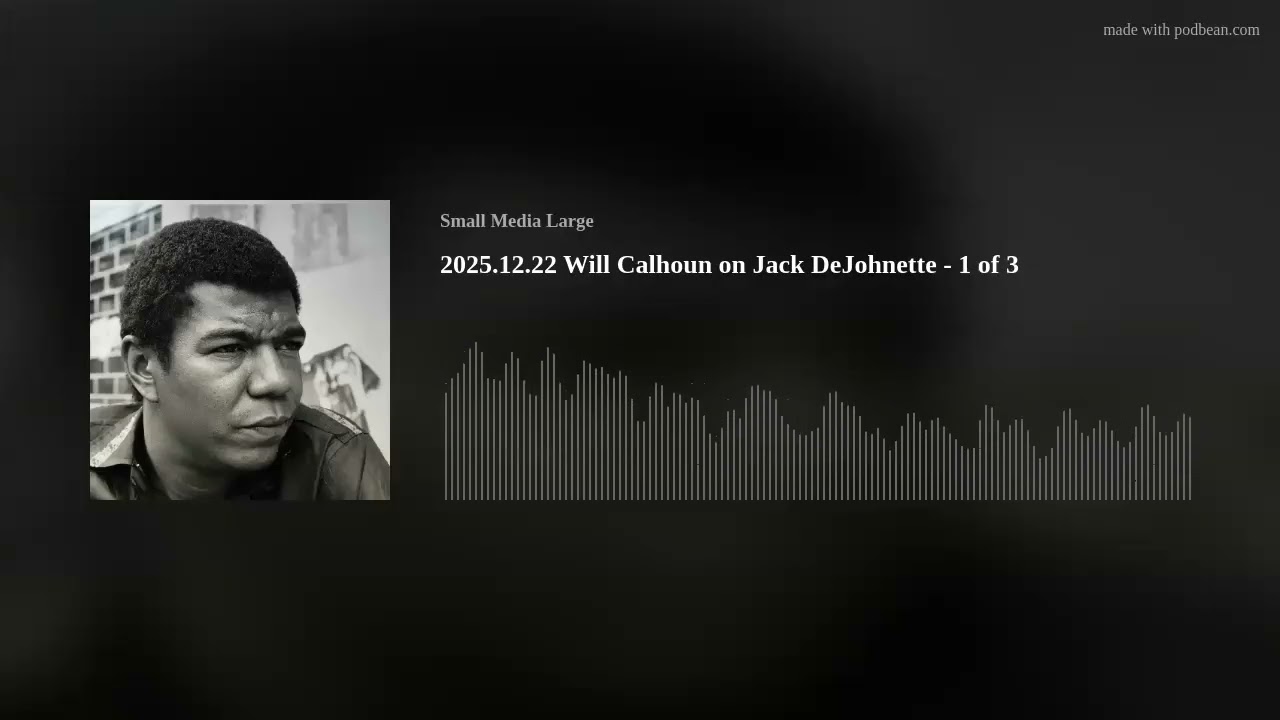 2025.12.22 Will Calhoun on Jack DeJohnette - 1 of 3
