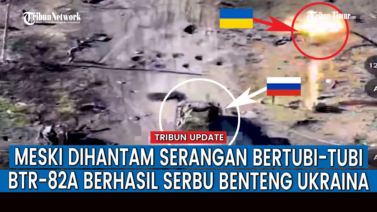 Momen BTR-82A Rusia Sukses Terobos Urozhaynoye dan Daratkan Pasukan