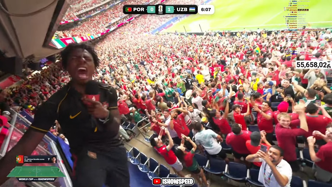 iShowSpeed Reacts To Cristiano Ronaldo&rsquo;s FIRST World Cup Goal 🤯🇵🇹