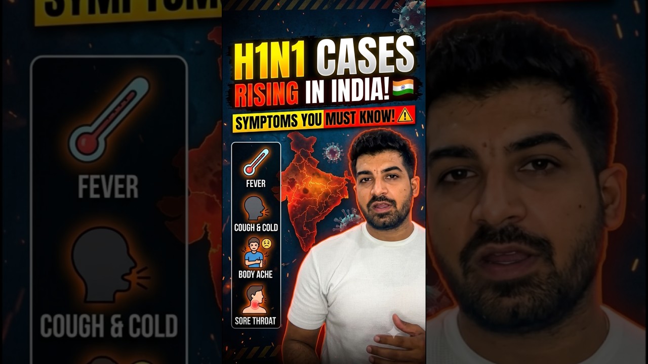 H1N1 (Swine Flu) cases are a health concern in India. 🦠🚨