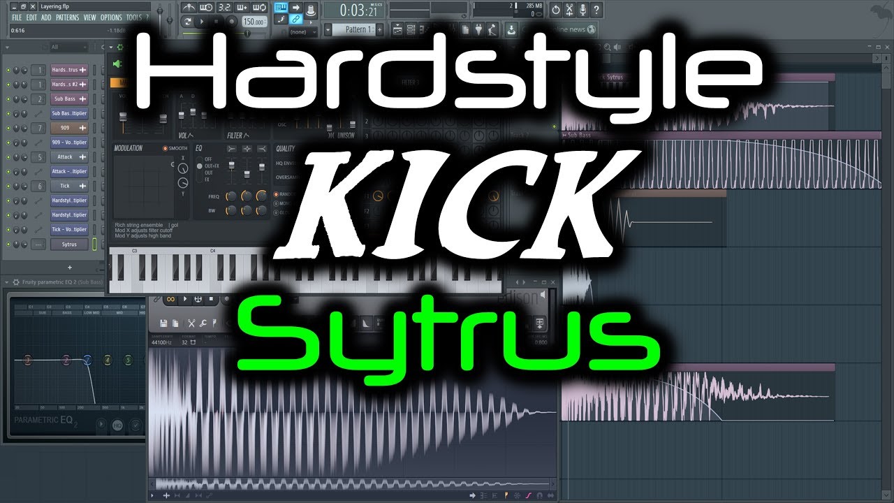 HARDSTYLE KICK SYTRUS | How to Make a Hardstyle Kick in FL Studio (Tutorial)