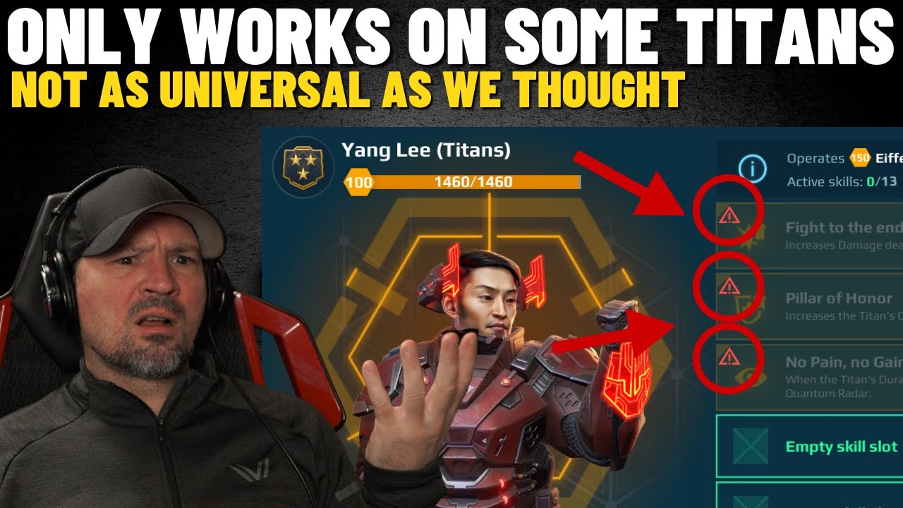 War Robots Yang Lee Does Not Work on All Titans - Only Some