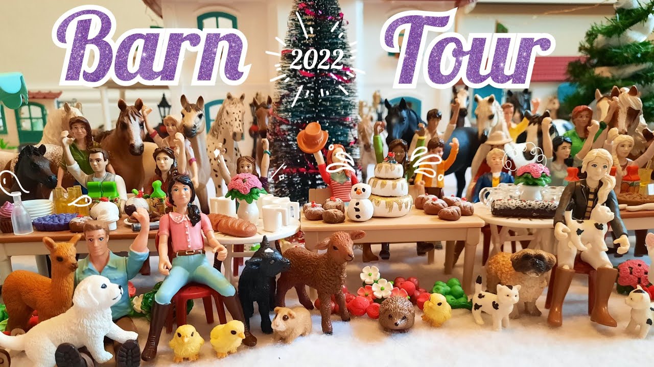 ULTIMATE SCHLEICH HORSE BARN TOUR || WINTER 2022 || HUGE SETUP ||