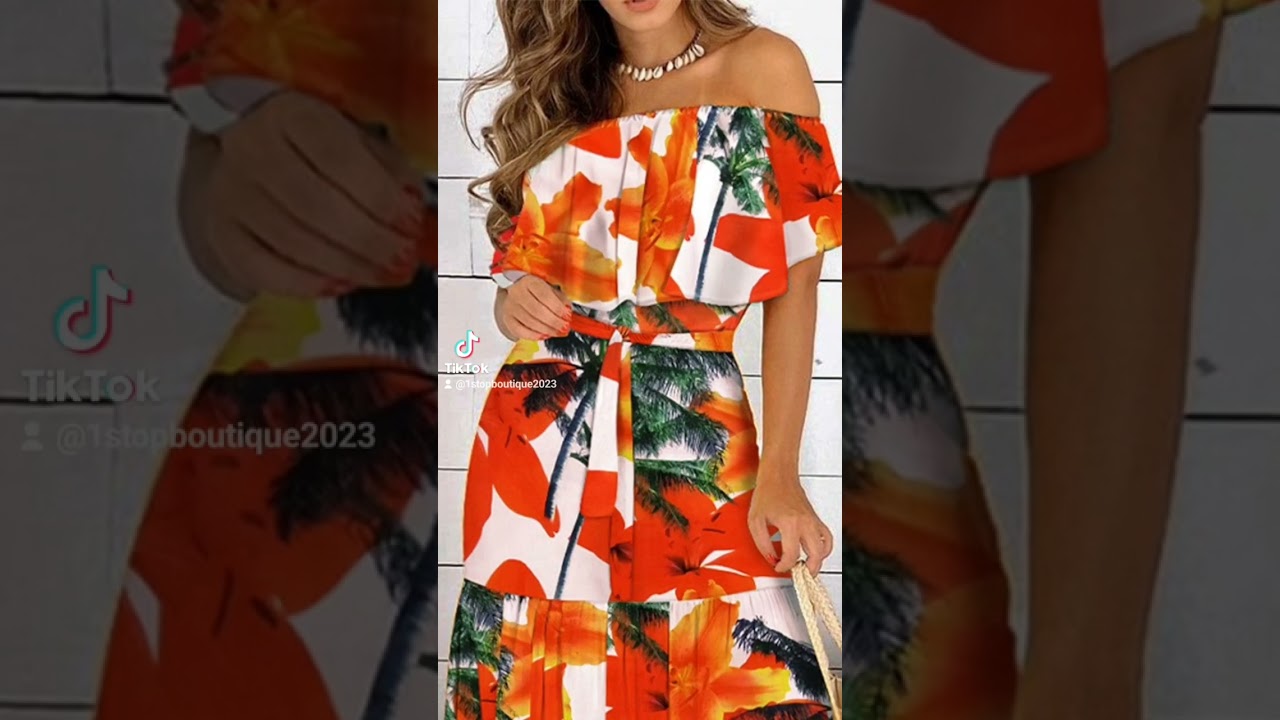 Summer Floral Off-shoulder Maxi Dress with Ruffled Hem and Straps