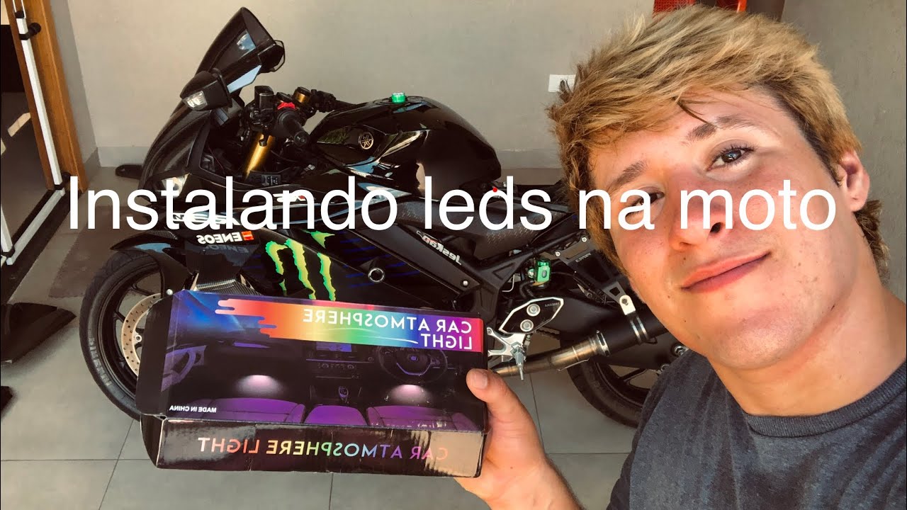Como instalar LEDS RGB na moto.