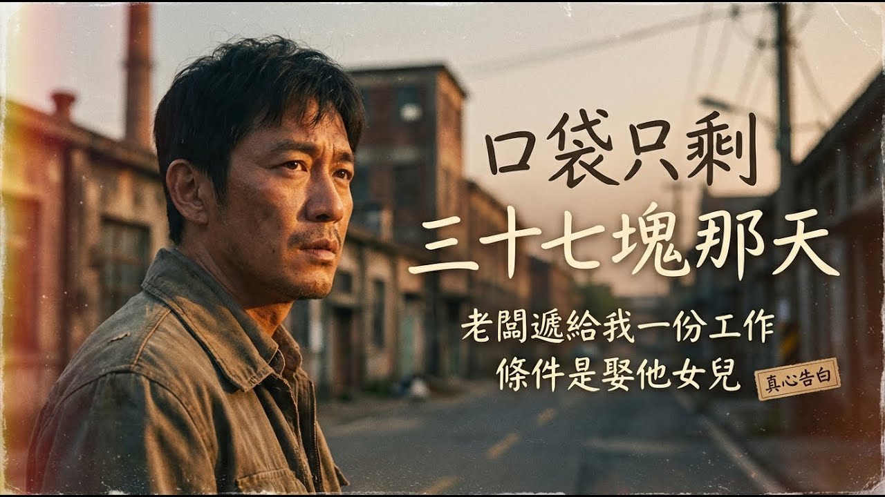 口袋只剩三十七块那天，老板递给我一份工作：条件是娶他女儿
