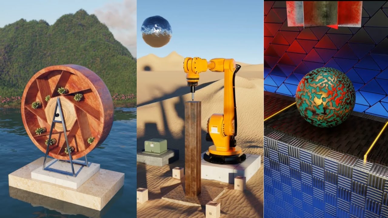 Oddly Satisfying 3D Animations |  This video is perfect for making your day