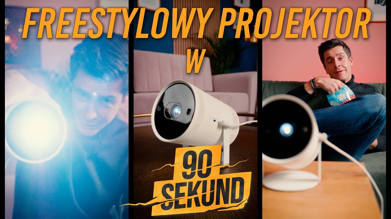 Czy warto kupić projektor do domu? Test Samsung Freestyle w 90 sekund | 90s #2