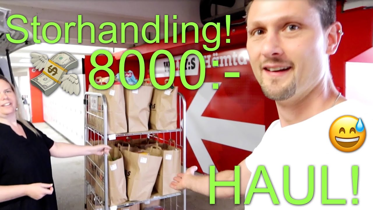 Vlogg 238 - Storhandling på Willys för 9-barnsfamilj.