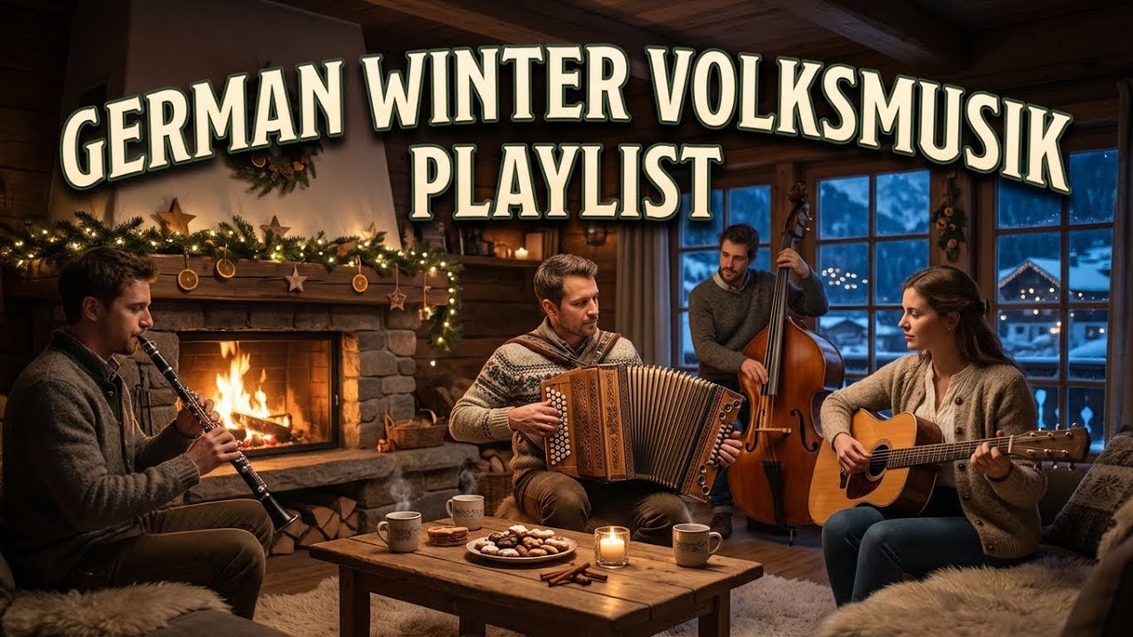 German Winter Volksmusik Playlist 🎄 Peaceful Alpine Christmas Folk for the Whole Family