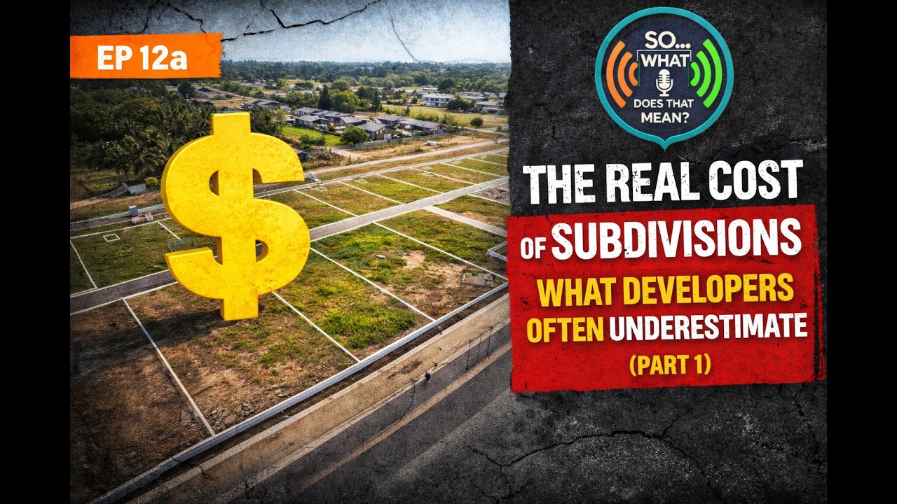 Episode 12a: The Real Cost of Subdivisions &mdash; What Developers Often Underestimate (Part 1)
