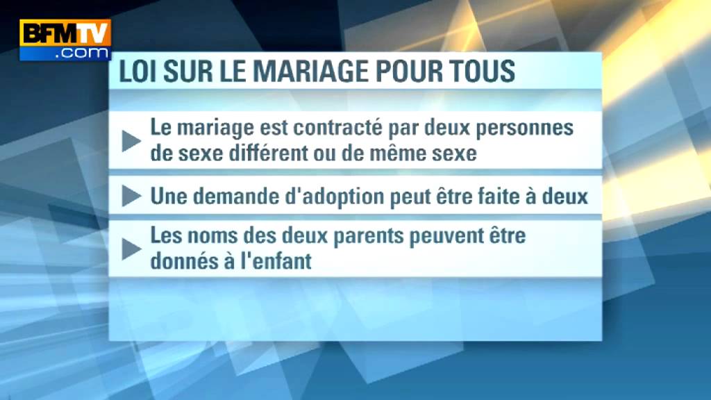 Mariage pour tous : ce que dit le texte de loi 29/01