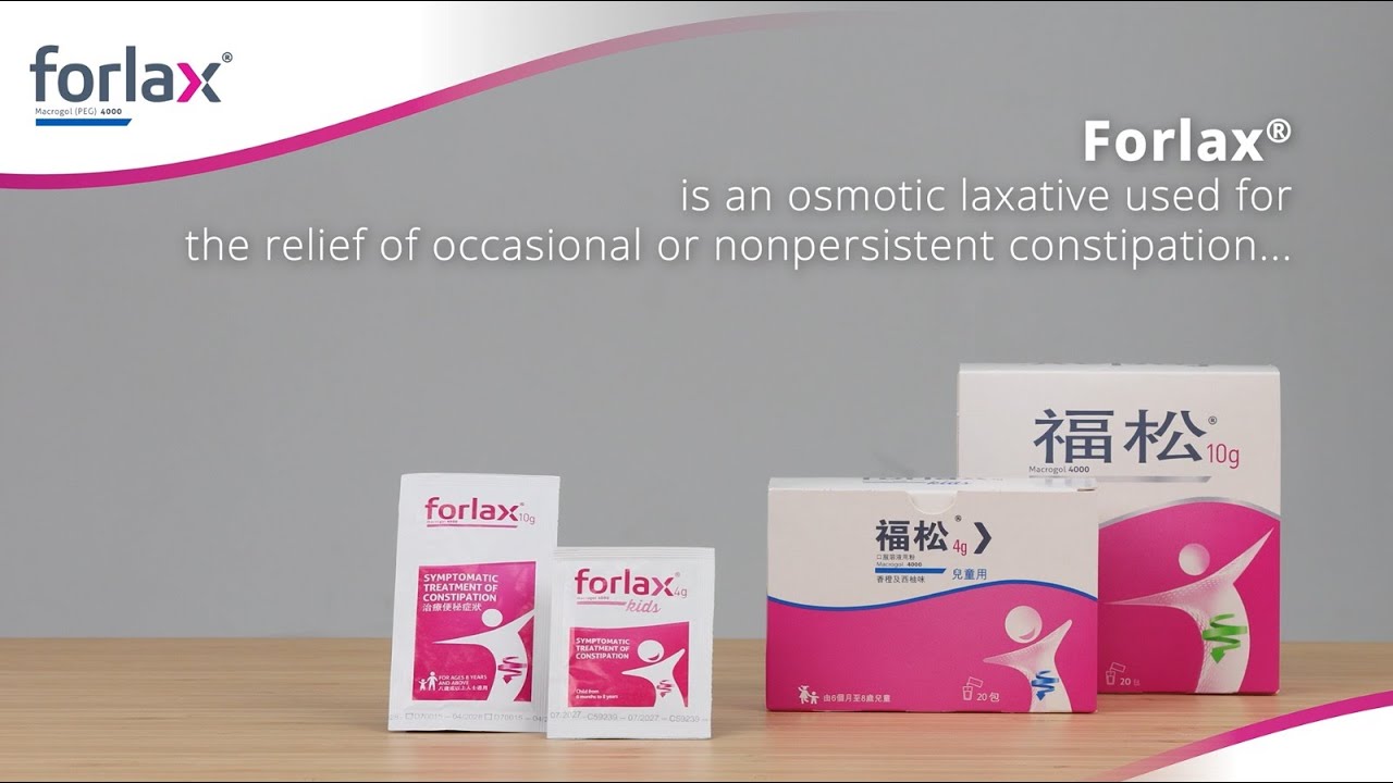 Forlax&reg; &ndash; Dosage, Administration & Mechanism of Action