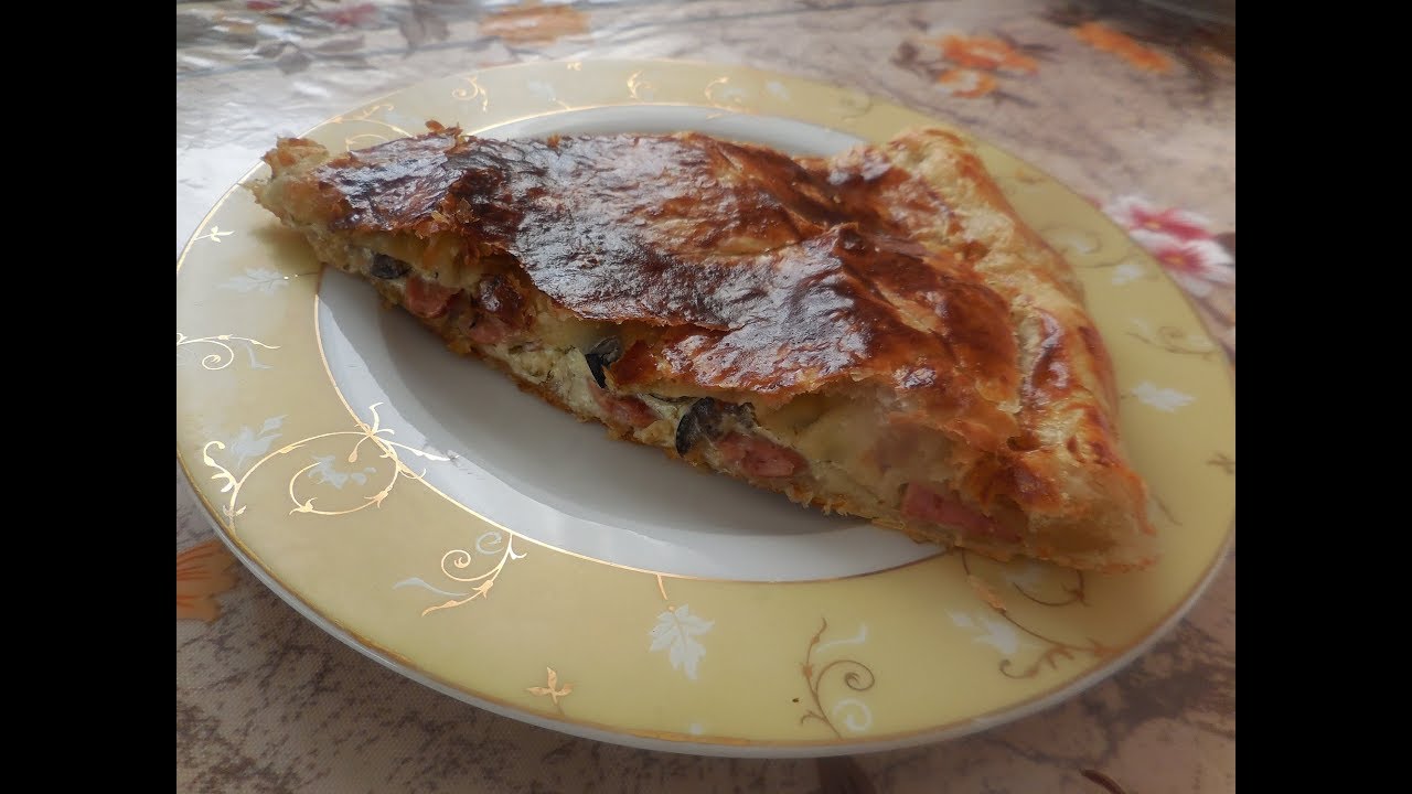 Tourte saucisses et olives