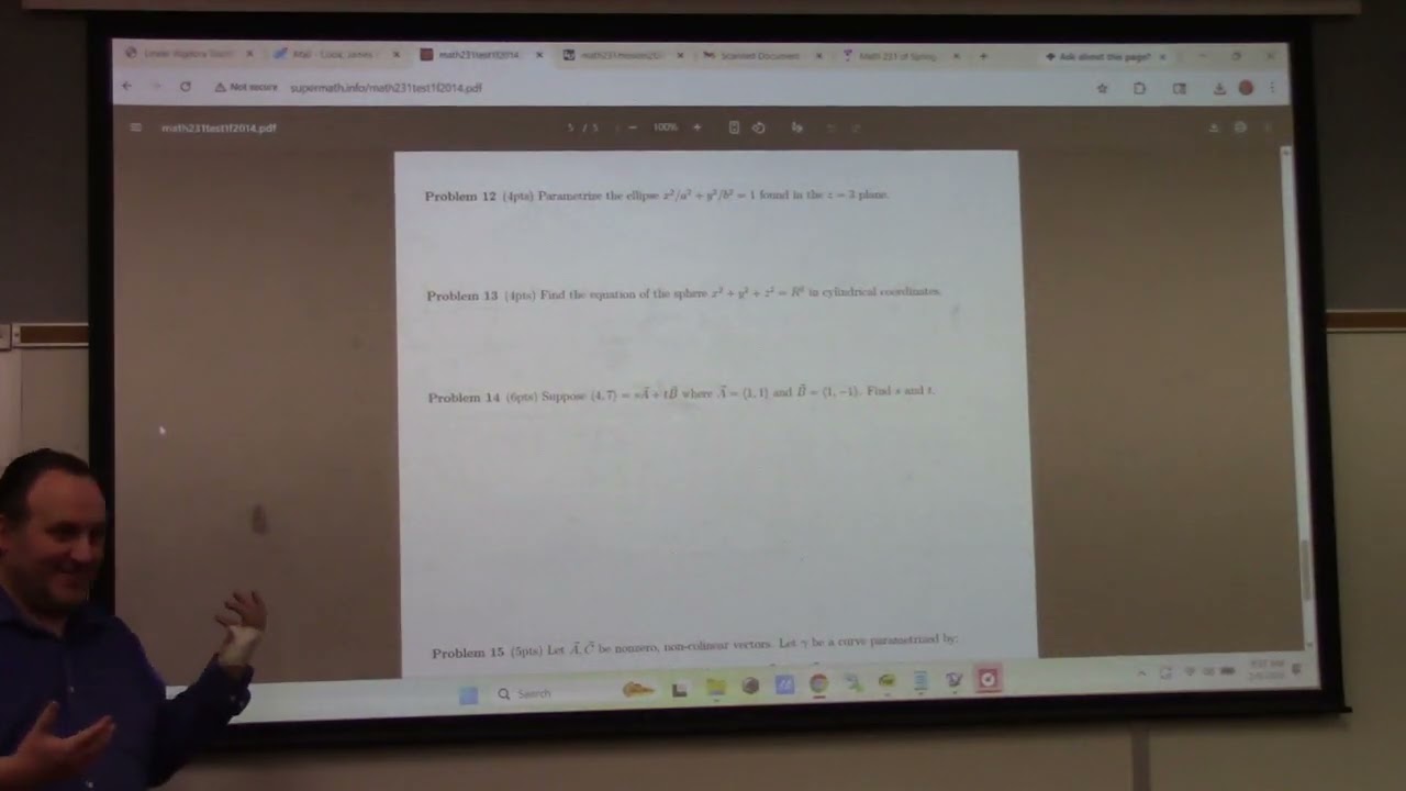 Multivariate Calculus: Review for Boss Fight 1, 2-9-26