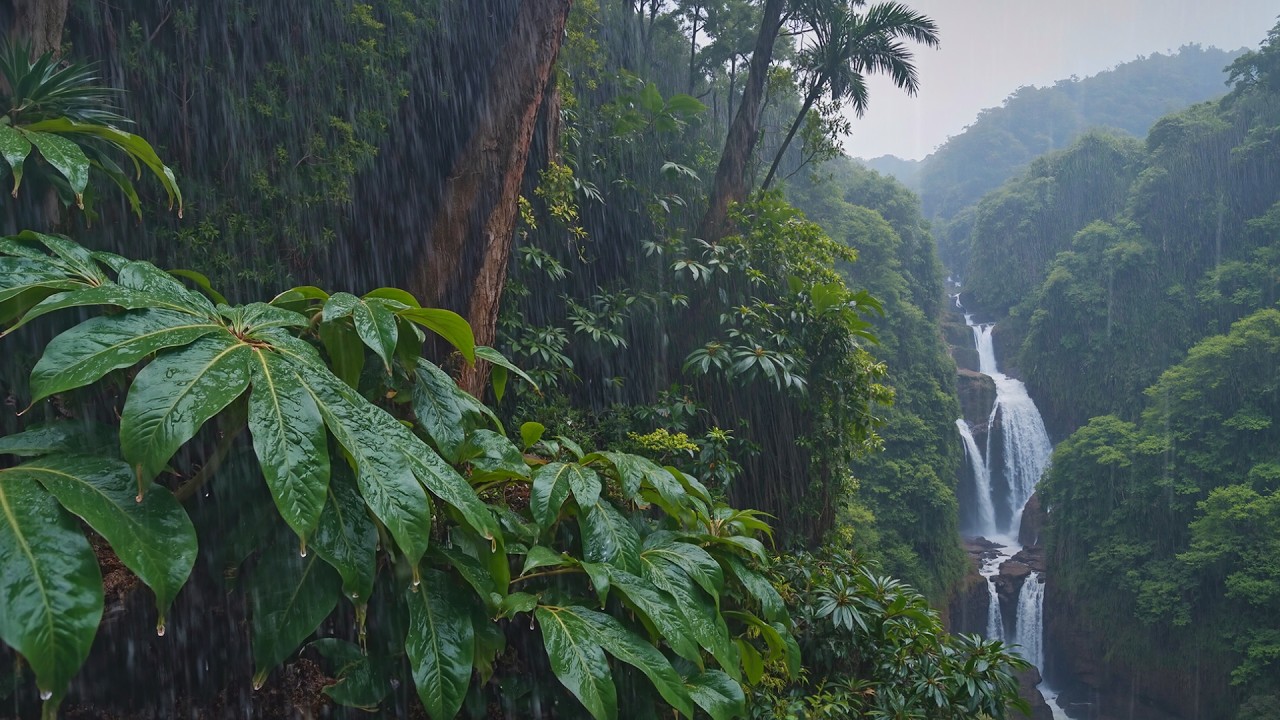 End Stress With Gentle Rain Sounds On Forest Leaves | Rain Sounds For Sleep & No Interruption