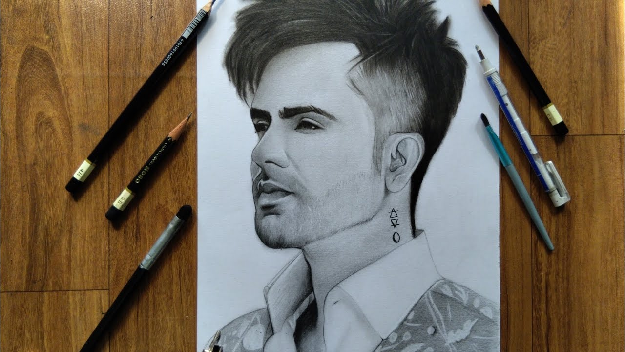 Harrdy Sandhu sketch ☺️ || timelapse 
