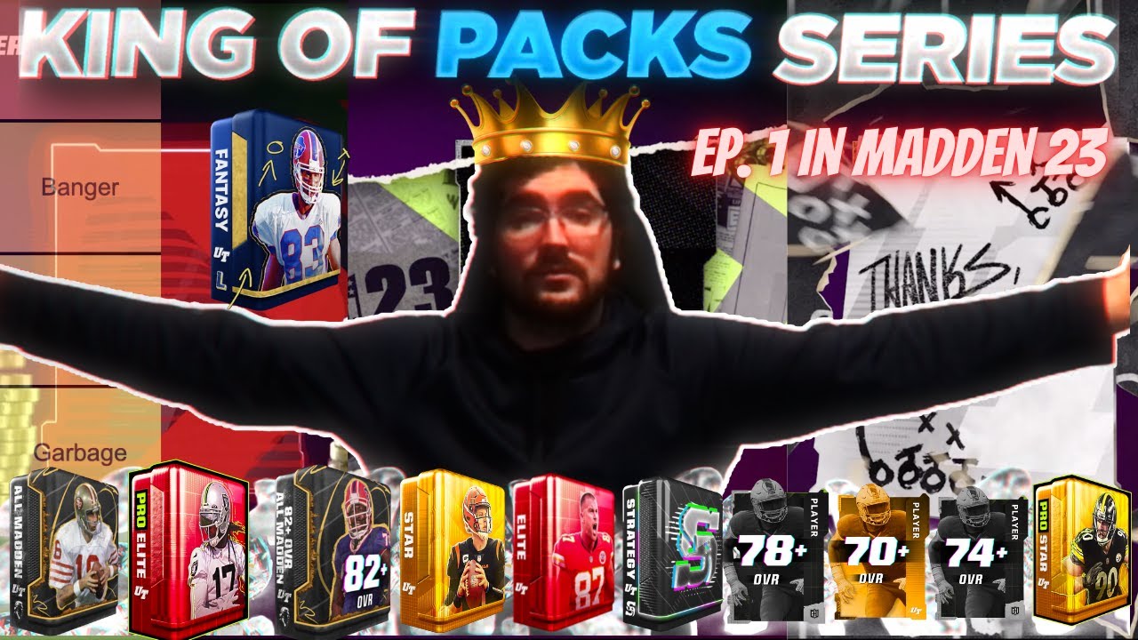 CRAZY PACK PULLS & THE BEST PACKS TO PULL IN MADDEN 23!! KING OF THE PACKS EP. 1 IN MADDEN 23!!