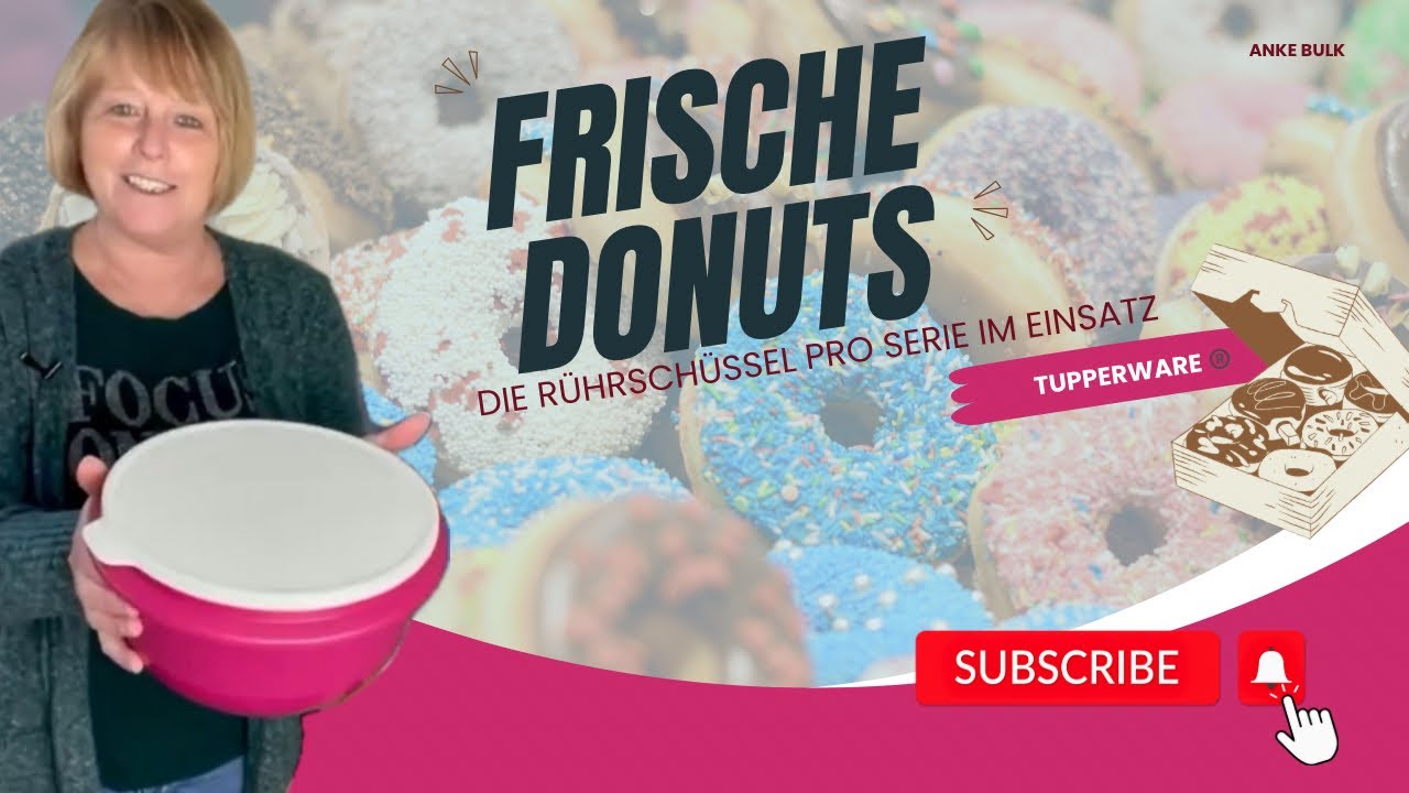 DONUTS 🤩 🍩 aus einem leckeren Quark-Öl-Teig #tupperware #schnell_lecker_einfach #backen #rezept