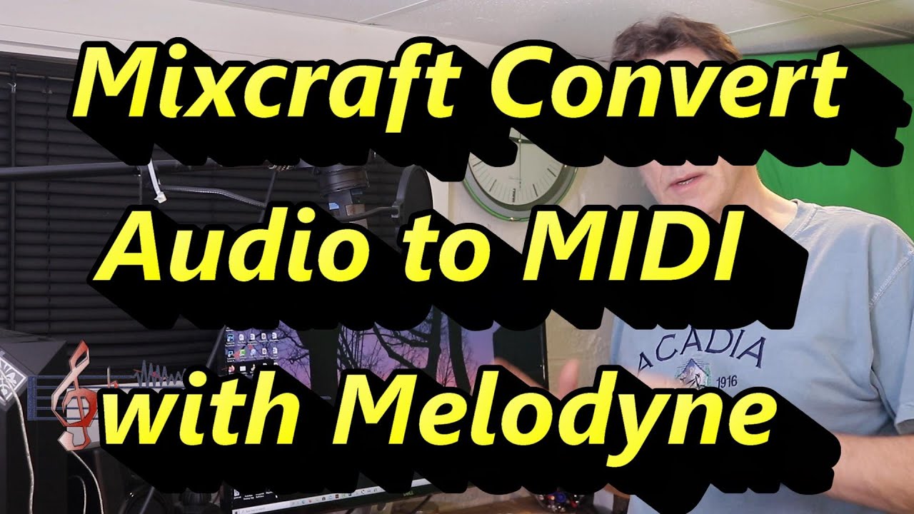 Mixcraft - a Guide to Convert Audio to MIDI using the Melodyne Plugin