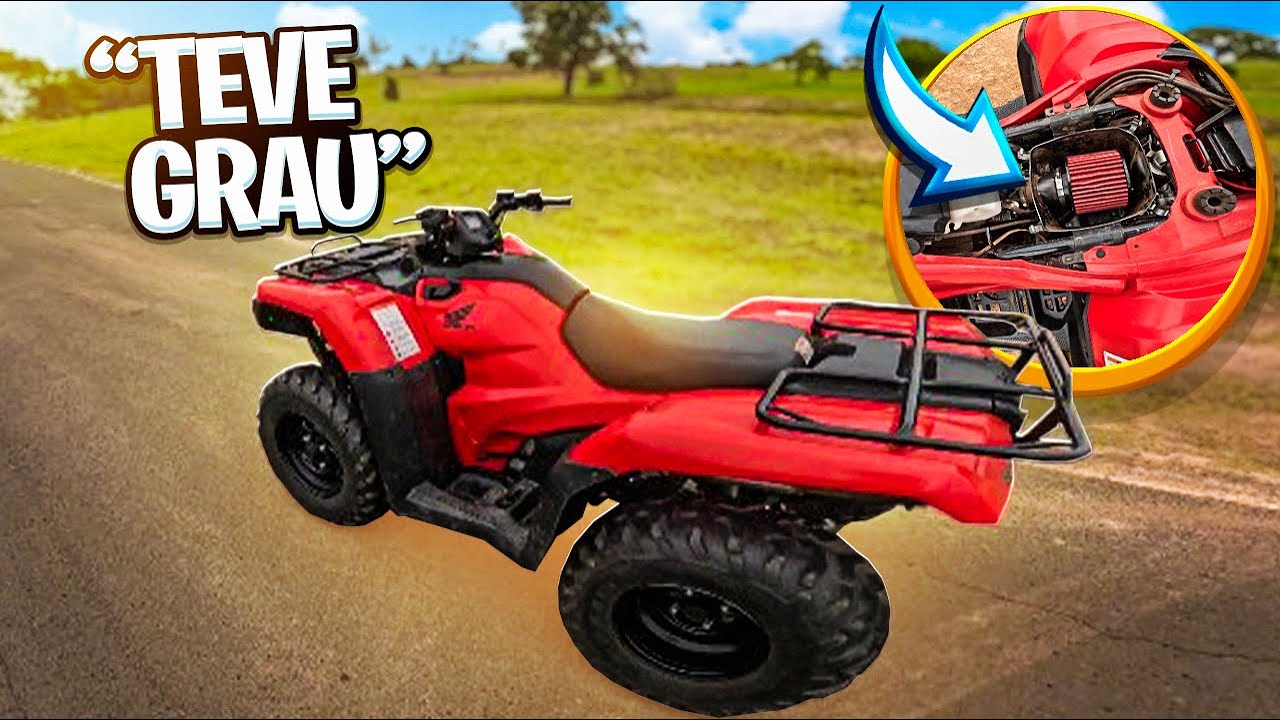 TIREI O FILTRO DO QUADRICICLO FOURTRAX!