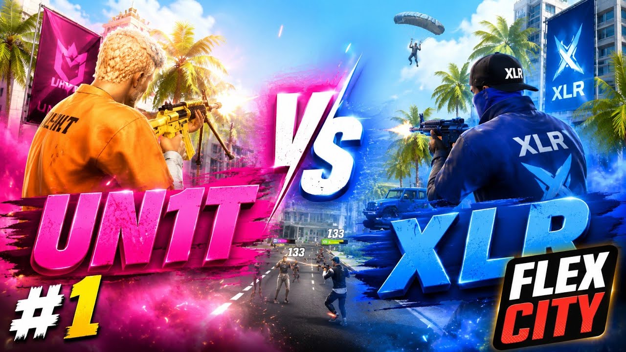 🔥 UN1T vs XLR WAR #1 😈 | Intense Gang War in Flex City!