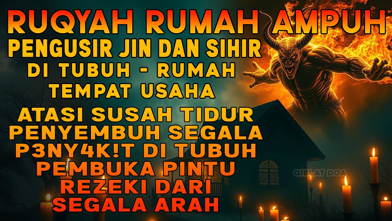 RUQYAH RUMAH PENGUSIR JIN, SETAN & SIHIR DI RUMAH & TUBUH, PENENANG HATI & FIKIRAN | ALAA AQEL