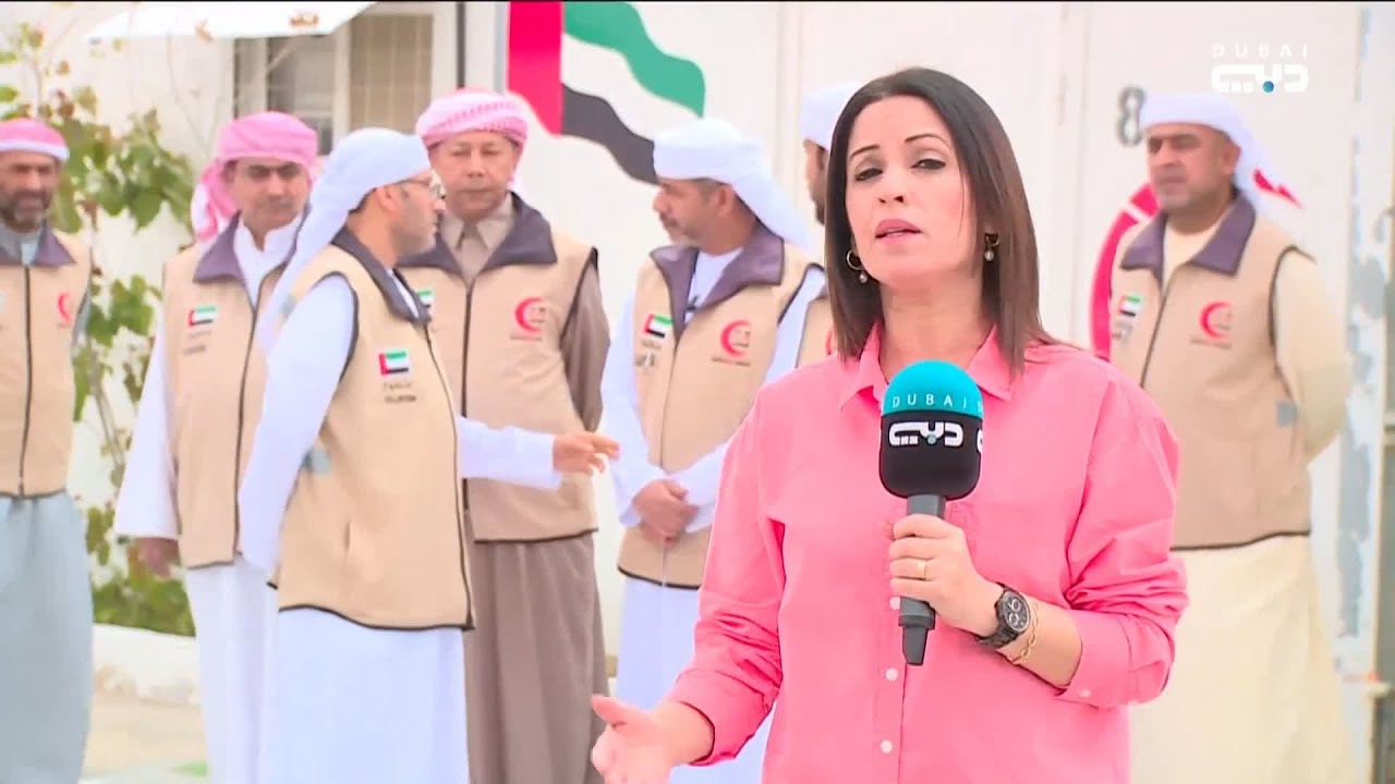 احتفاء إماراتي بيوم العمال العالمي مع اللاجئين السوريين في مخيم مريجيب الفهود بالأردن