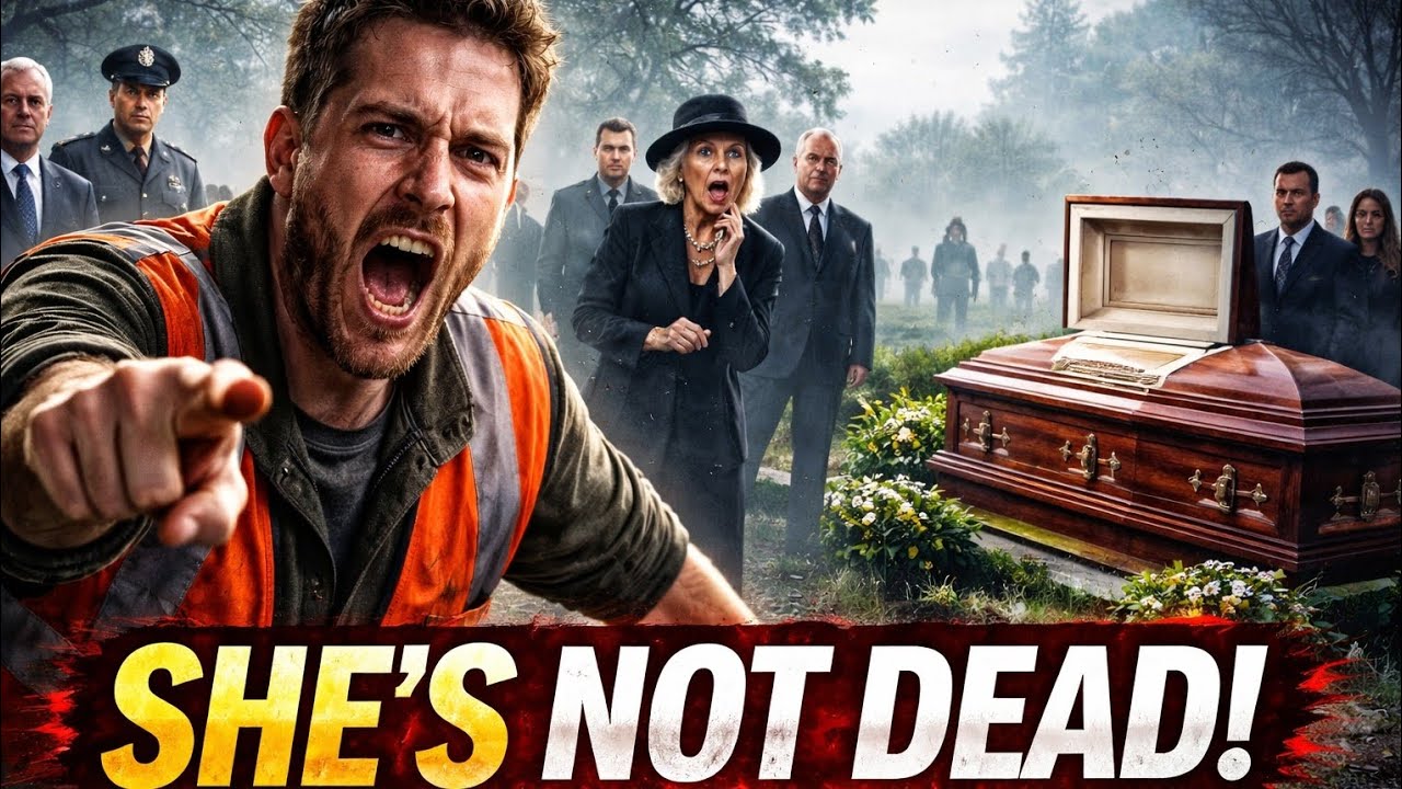 Garbage Collector Shouts ‘She’s Alive!’ at Billionaire’s Funeral—What He Exposed Shocked Everyone...