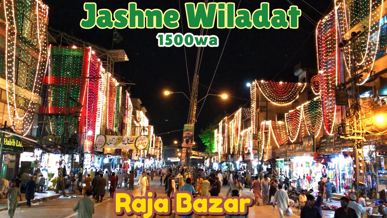 Explore Raja Bazar Rawalpindi | 1500 Jashne Wiladat | Rabi Ul Awal 2025 | Wholesale Market 