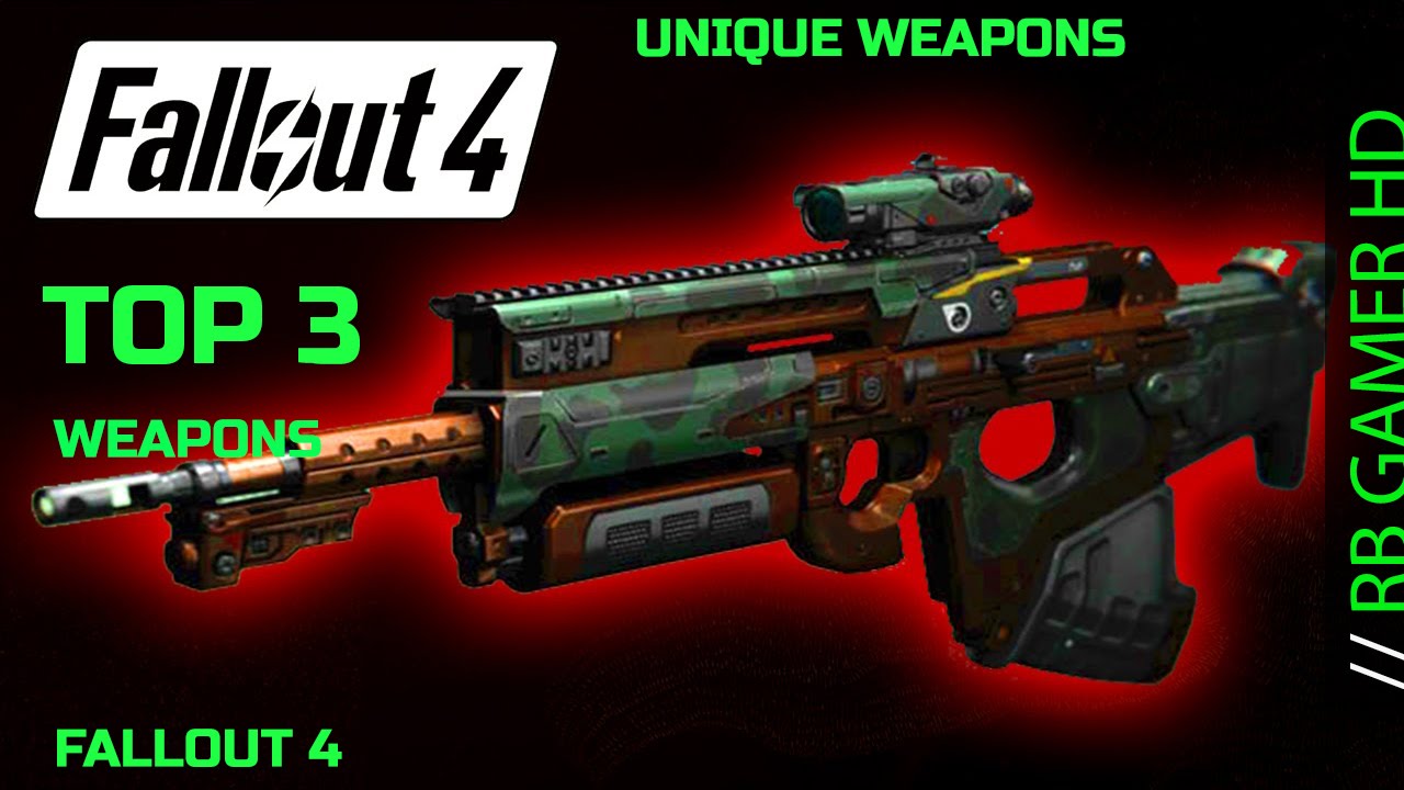 Fallout 4 Top 3 Armas únicas / Armas raras (Unique Weapons) (Localização) Parte 1