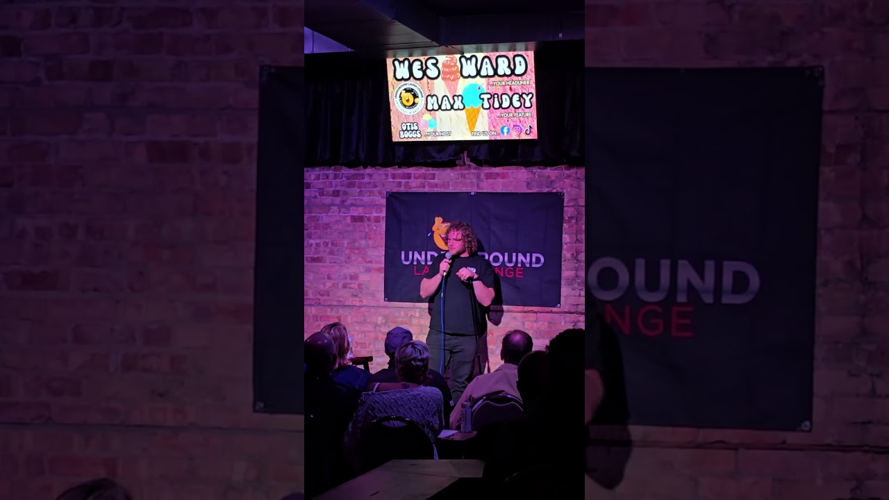 Max Tidey featuring at the Underground Laugh Lounge Niles Michigan. 
