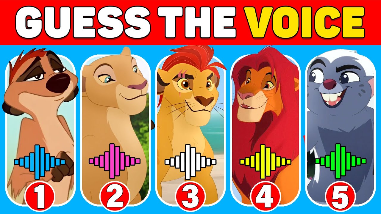 The Lion King Quiz - Guess the Characters by Their Voice