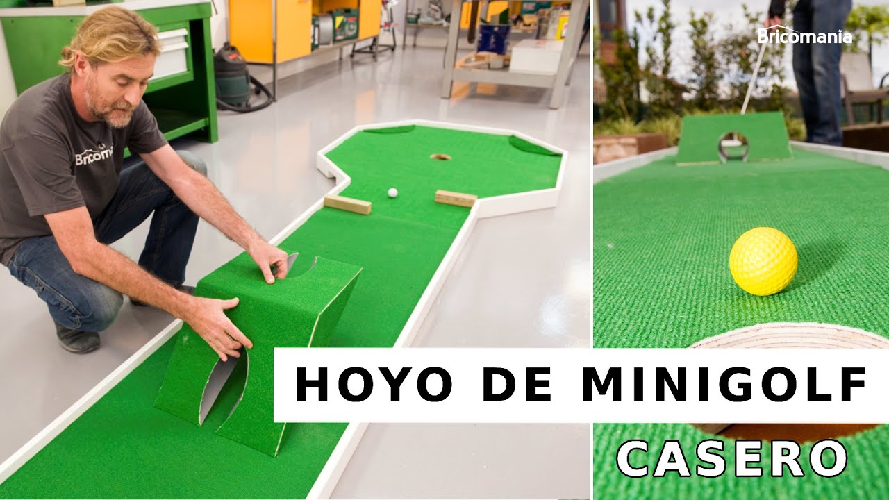 Como construir un hoyo de minigolf en casa: MINIGOLF CASERO // Bricomania