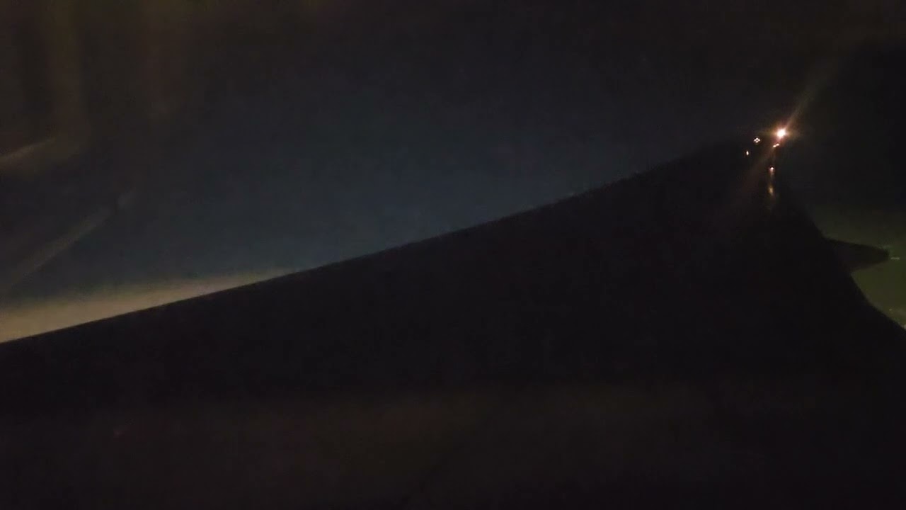 EL AL 777 200 Night Landing At Tel Aviv Ben Gurion Airport