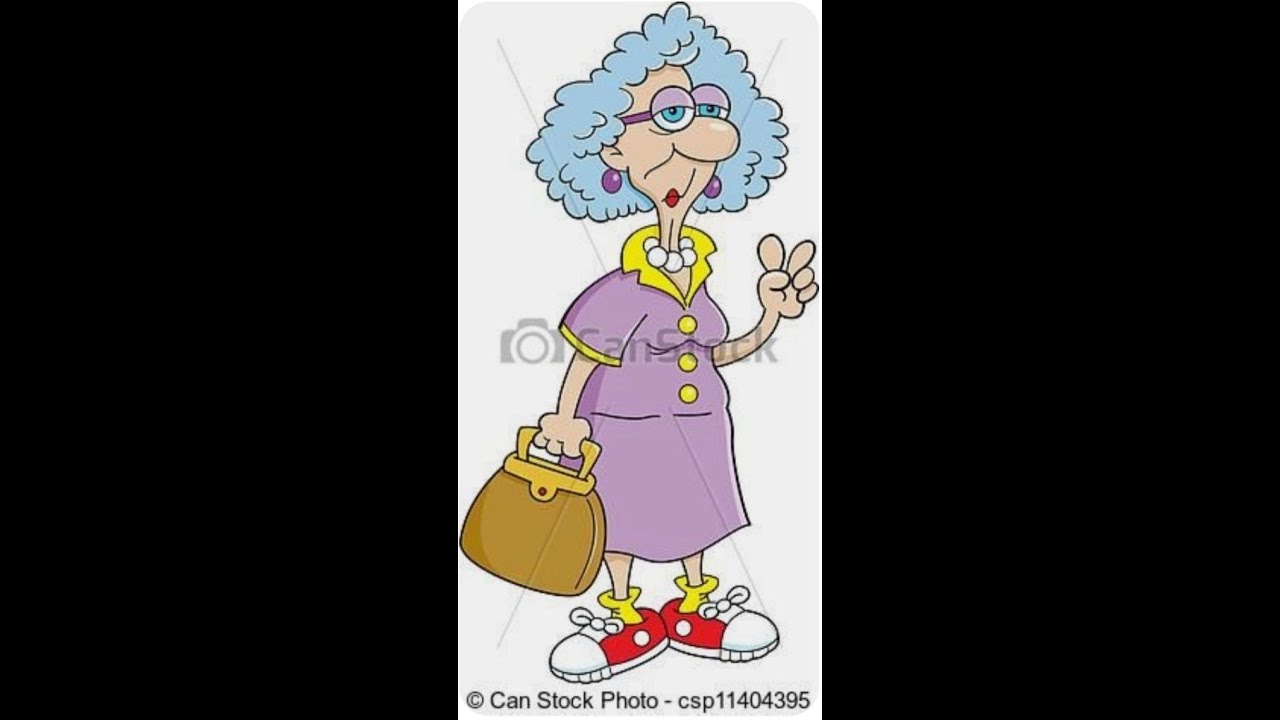 how to draw grandmother/drawing stylish grandma