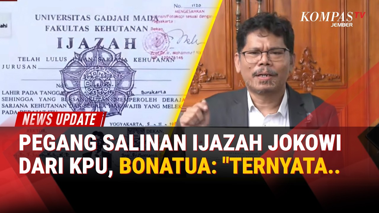 Akhirnya KPU Serahkan Salinan Ijazah Jokowi, Bonatua: Ada yang Berbeda, Kita Investigasi!