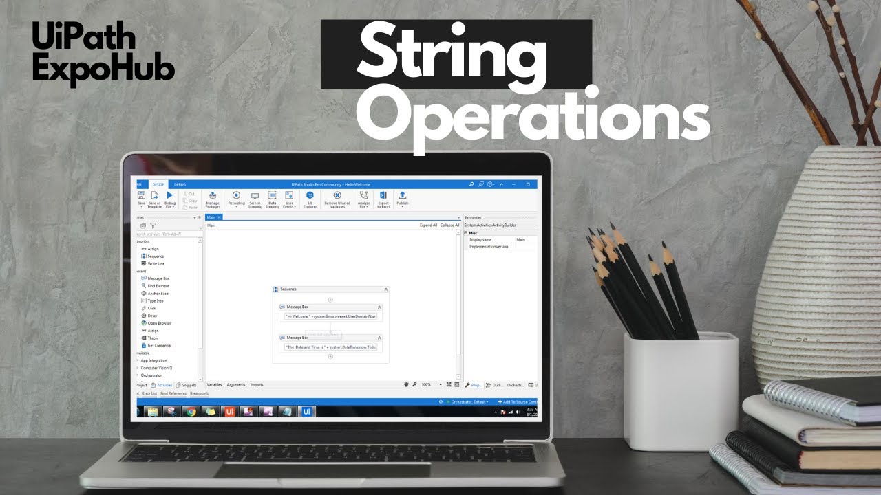 UiPath Tutorial | Uipath String Operations