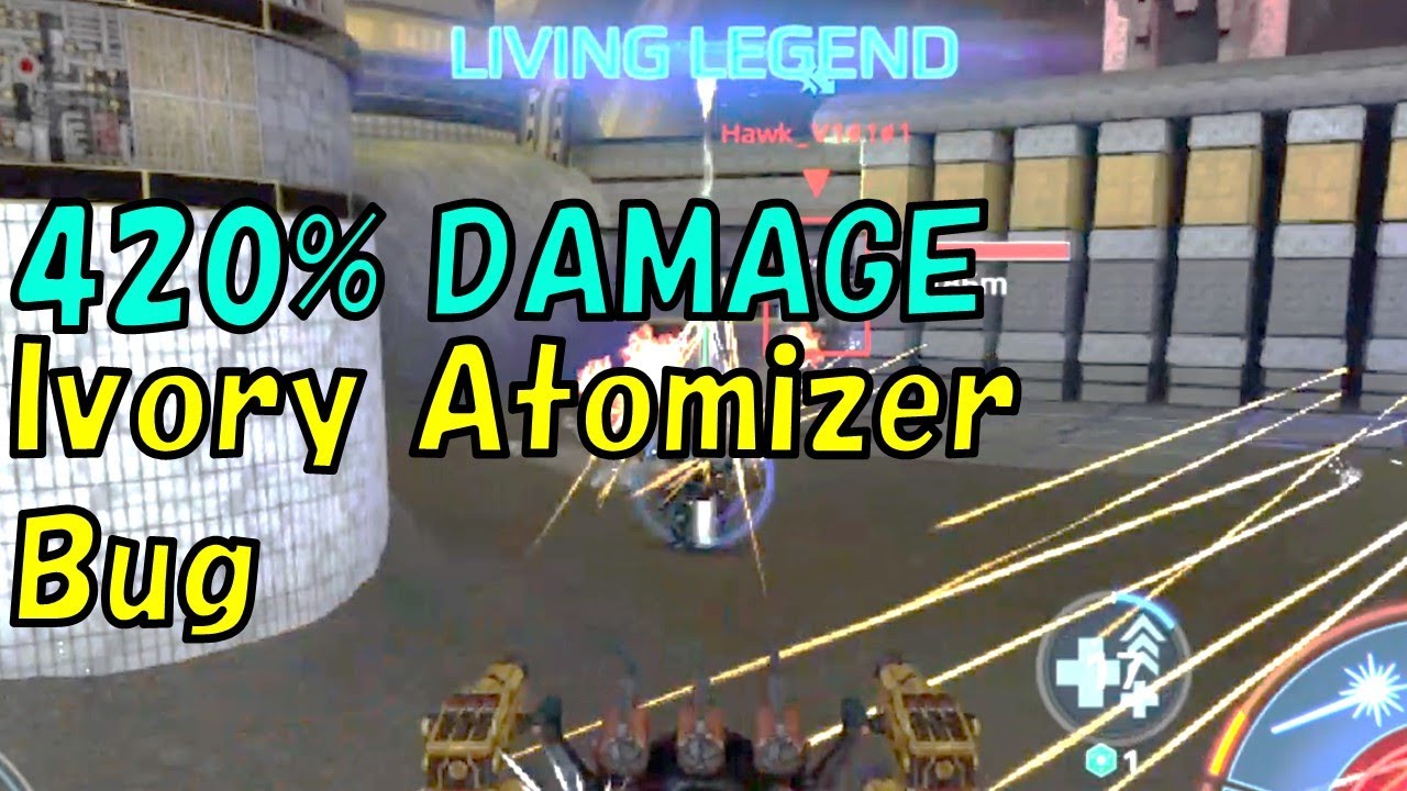 420% Damage Ivory Atomizer Test Server Bug. War Robots Test Server