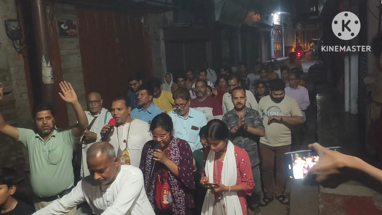 Shri banke Bihari ji ki Sandhya feri pratidin 8:00 se 9:00 baje tak ISKCON Mandir se 16.3.2026 ki